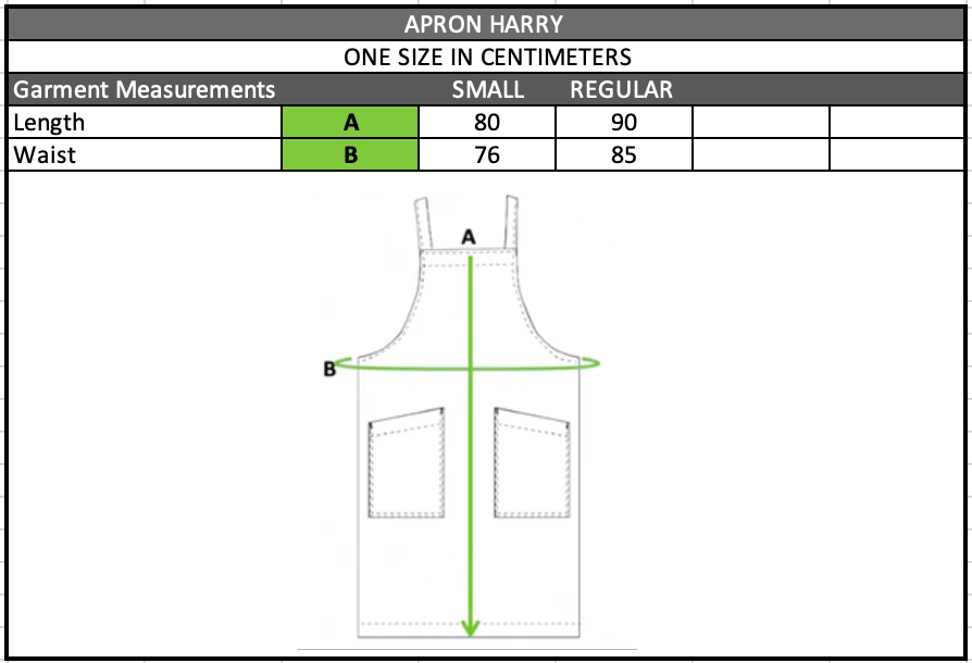 Apron Harry - Waitstaff and Retail team Apron